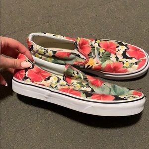 Vans floral shoes